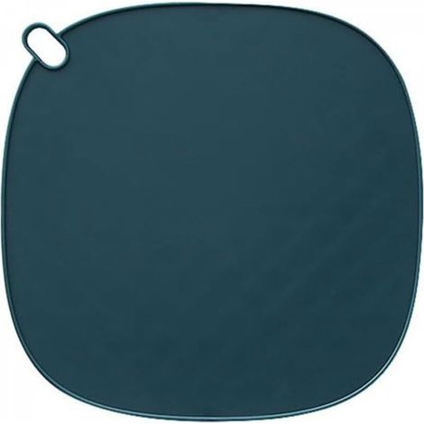 Tapis isolant en silicone, dessous de verre, set de table de cuisine, set de table occidental, table à manger nordique, bleu foncé (1/4)