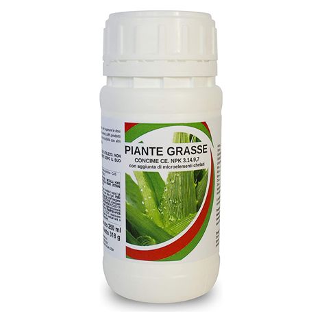 Bio ALT PIANTE GRASSE Concime fogliare NPK 3.14.9,7 microelementi chelati 250 ML (1/5)