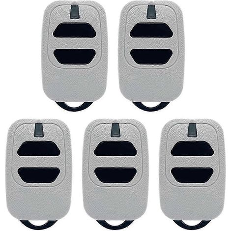 Lot de 5 télécommandes de porte de garage à 2 touches, 433,92 MHz, code de sonnerie, compatibles avec les émetteurs portables des séries GT4, GTI2 et GTI4. (1/5)