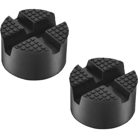 Jack Pad Bloc de Cric en Caoutchouc, Adaptateur Coussinet Protection Bas de Caisse de Voiture Outil Accessoire pour Crics de Levage (2 Pack) (1/5)