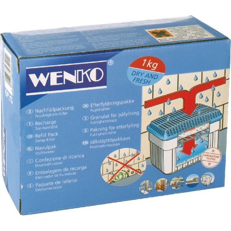 WENKO Feuchtigkeitskiller Nachfüllpack 1 Kg Granulat