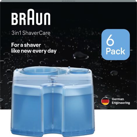 Braun CCR6, 6er-Pack Nachfüllkartuschen Reinigungsstation Nachfüllkartuschen