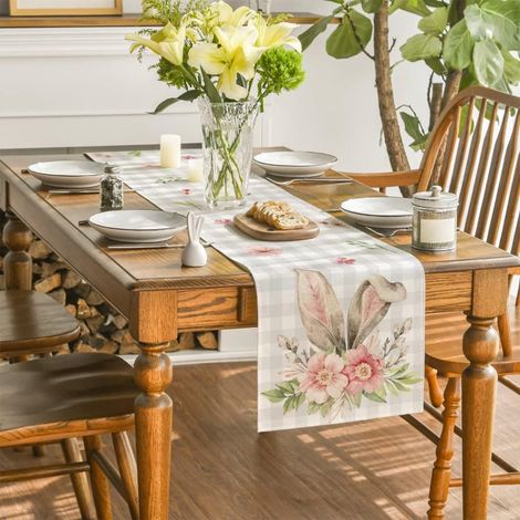 Placemat De Paques - Polyester - 33x183 cm - Multicolore - Pour Table À Manger - Lot De 1 (1/5)
