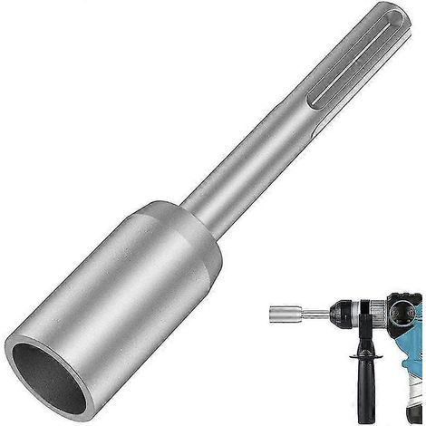 Outil de pose de tige de mise à la terre SDS-Max, foret en acier robuste de 30 mm, pour tiges de mise à la terre de perceuse à percussion (1,18 po) (1/5)