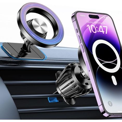 Support Telephone Voiture Porte Téléphone Voiture Aimanté Telephone Voiture Accessoire Voiture (1/4)