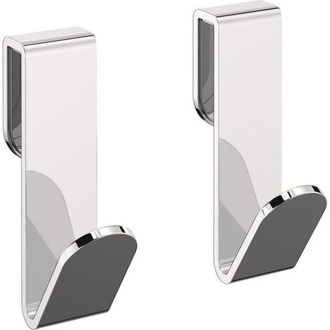 COSMIC Towel hook, Robe hook, Coat hook, 2 Pieces Chrome Architect S+ Collection