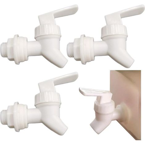 4pcs Robinet De Refroidisseur De Remplacement, Robinets De Distributeur De Type Poussoir en Plastique, Robinet De Distributeur D' pour Seau De Bouteille De Vin De Bière