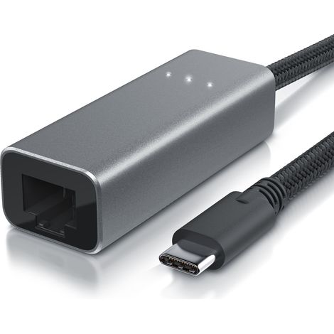 Primewire USB C Netzwerkadapter Gigabit - USB Typ C auf RJ45 Externe Netzwerkkarte RJ45 Konverter - Fast Ethernet 1000 Mbit - kompatibel mit iPad Pro (1/5)