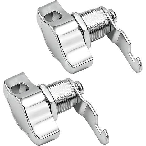 2 Pack Metal Swivel Lock Universal Keyless Cam Lock for Metal Cabinets and Wooden Cabinets 25mm (1/5)