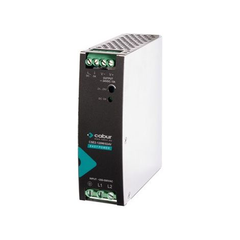 Alimentatore Industriale 120W 24V Dc 5A 180-550V Ac (Cabur Cod. Xcse2120W024Vaa)