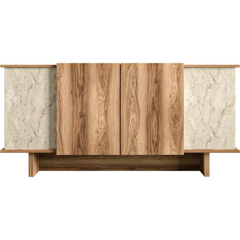 Anrichte aus Holz "Diana" - 180 x 40 x 81 cm - Travertin