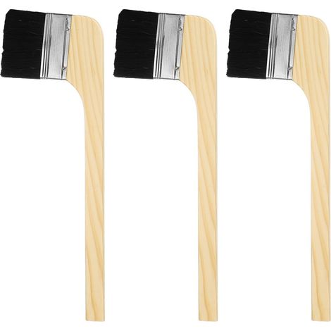 Pinceau 3Pcs 3" Largeur De Pinceau Réutilisable Noir (1/5)