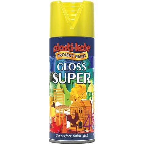 Super Gloss Spray Yellow 400ml PKT1115 (1/2)