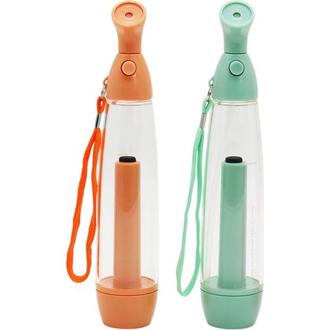 Juego de 2 pulverizadores de agua de mano de plástico, recargables y portátiles, para refrescar el rostro y el cuerpo. (1/5)