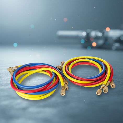 Melko Jeu de tuyaux réfrigérant 1/4 SAE - R134A avec joint 3 X 1,5M