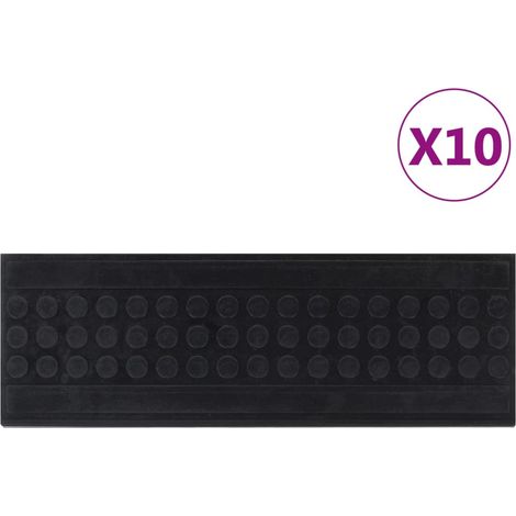 Stufenmatten 10 Stk. 25x75 cm Gummi