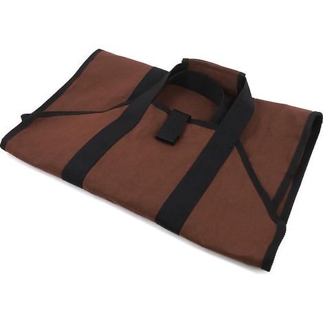 log Bag Pour Bois de Chauffage. 98x47cm (marron) (1/3)
