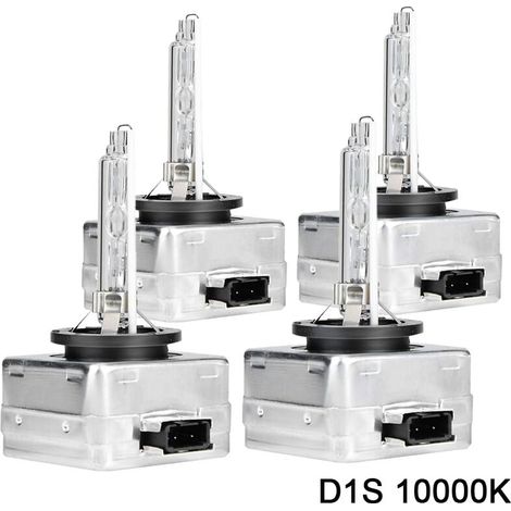 Lampadina allo xeno HID UlisemD1S 10000k, lampada di ricambio a LED per fari auto da 12V 35W, confezione da 4 (1/4)