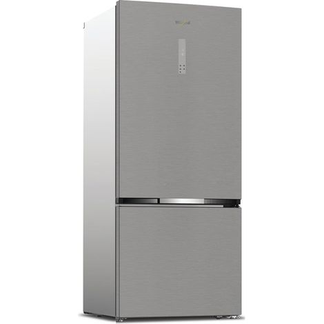 Whirlpool WHK2 6554 X6E Frigorifero combinato a libera installazione, Dual no frost, 78cm, Classe C, Pearl Inox, 35dbA, h188cm