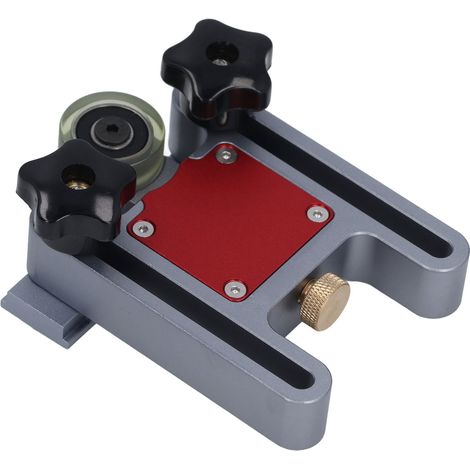 Rouleau d'alimentation pour scie circulaire sur table, roulement unique, alliage d'aluminium, accessoire polyvalent pour guide de coupe (1/5)