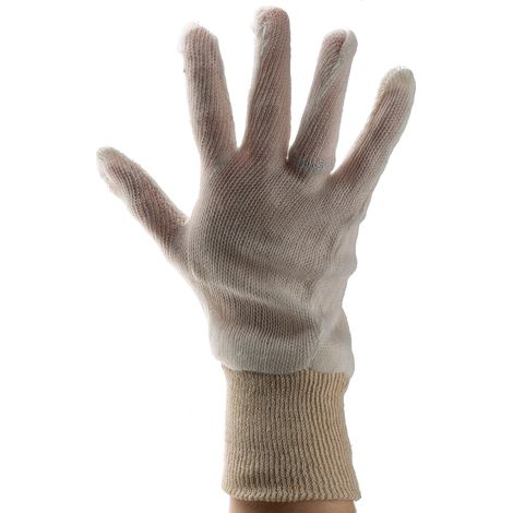 Gants de manutention RS PRO taille 10, L, Blanc ( Prix pour Sachet de 12 ) (1/2)
