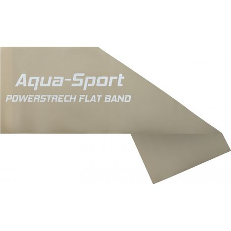 AQUA-SPORT POWERSTRECH Flaches graues Gummiband 1,5 m x 15 cm x 0,55 mm 16-24 kg AS1515