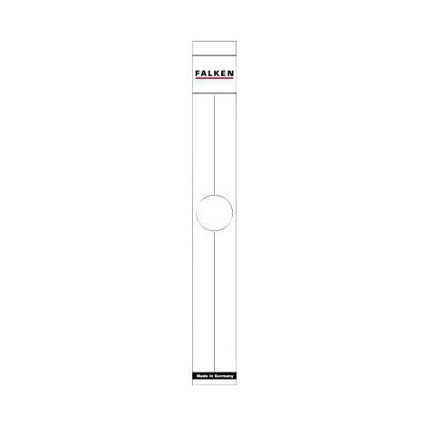 Ordnerrückenetikett schmal/lang 36 x 290 mm (B x H) selbstklebend mit Griffloch weiß 10 Etik./Pack. (1/3)