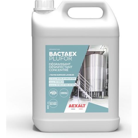 Dégraissant Désinfectant Concentré Bactaex Plufor 5L Aexalt