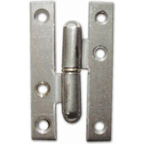 Cerniera per Mobili Paumelles 95X55 mm Dx in Acciaio Lucido conf. 12 Pz (1/2)