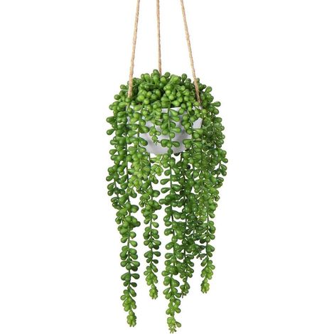 Hängepflanze künstliche Sukkulenten Senecio 35cm Type 5 (1/5)