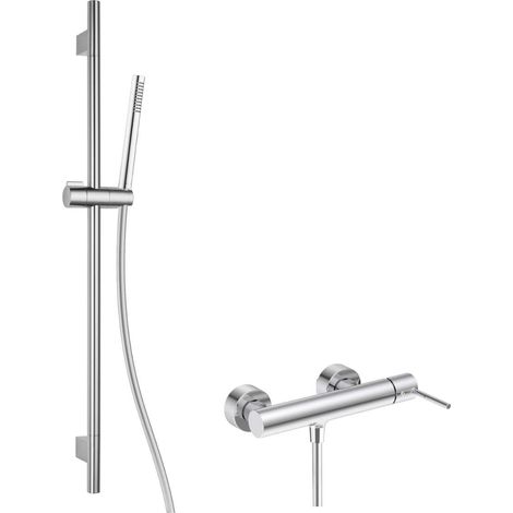 kielle Oudee I - Set doccia con miscelatore, asta, flessibile e doccetta EcoSpare, cromo 20633SN10 (1/5)