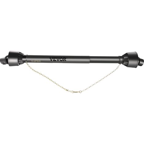 Arbre de Transmission T4 Arbre à Cardan Prise de Force Extrémité Tracteur 34,9 mm à 6 Cannelures, Extensible 1100-1550 mm, pour Tondeuses, Débroussailleuses, Motoculteurs, Épandeurs d'Engrais (1/5)