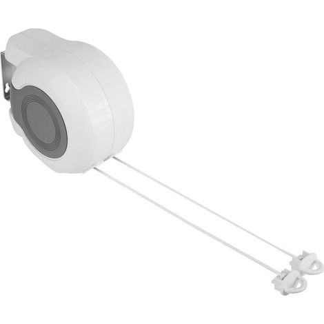 Corde à Linge Rétractable, Mural Fil à Linge avec 2 x Corde, Installation Facile, pour Intérieur et Extérieur, Jardin, Terrasse, Buanderie (1/5)