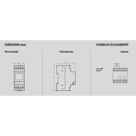 VEMER VE339800 MEMO DW - Minuterie Horaire Numerique avec Interface NFC, Programmation Journaliere ou Hebdomadaire, Installation sur Rail DIN, 1 Canal, Blanc (1/3)