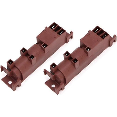 Deux allumeurs à impulsion CA pour cuisinière à gaz 220 V avec quatre bornes de câblage, accessoires pour chauffe-eau à gaz, allumeurs à étincelles pour la cuisson. (1/5)