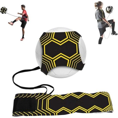 1 pièce - Ceinture d'entraînement de football avec élastique - Équipement de football - Matériel d'entraînement de football - Jaune - Ceinture d'entraînement de football avec sangle de jonglage jaune (1/5)