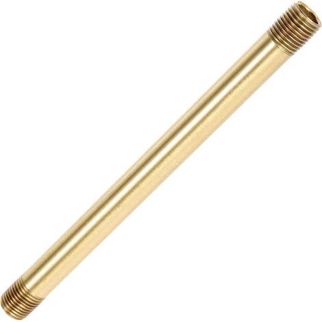 M10 Copper Straight Lamp Stem, Extension for Light Fixtures (1/5)
