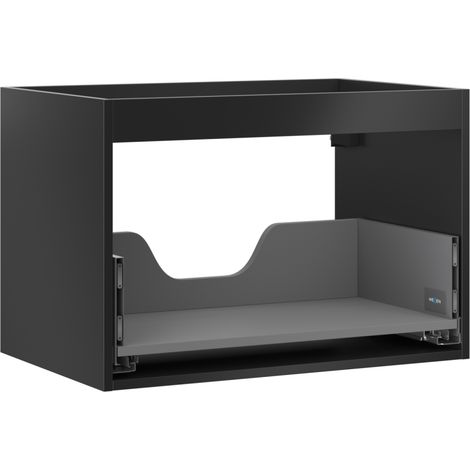 Mexen Box-A corps de meuble sous-lavabo 70 cm, 1 tiroir, noir mat - 91AX0-0700-470-1-71 (1/4)