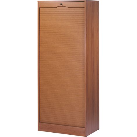 Classeur double à rideau contemporain H 172 cm Hilda