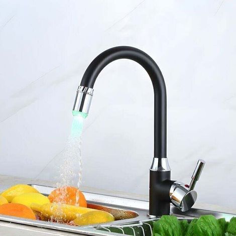 High Quality Copper Kitchen Faucet, Double Water Outlet Mode, Electroplated Finish, Precise Hot and Cold Water Control MUMU (1/4)