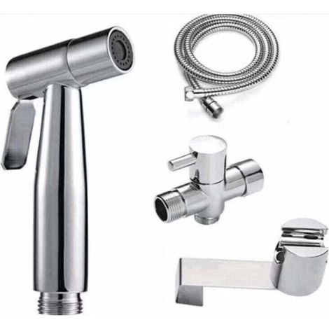 Ensemble Pommeau Douche Tuyau Télescopique pour Lavabo Douchette Salle de Bain Nettoyage Cheveux (1/4)