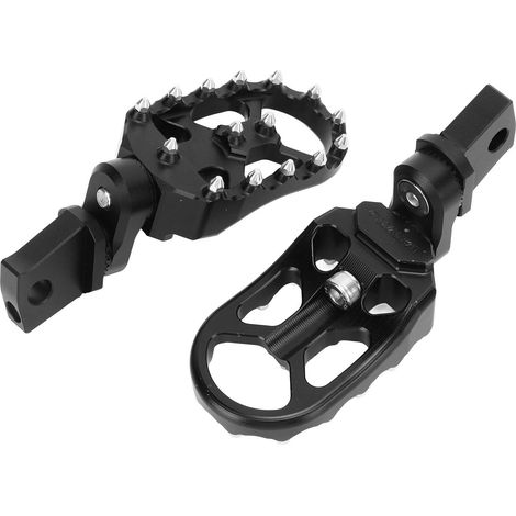 Repose-pieds avant moto avec crampons antidérapants, pédales réglables en aluminium CNC, compatibles R18 2020-2022, argenté. (1/5)