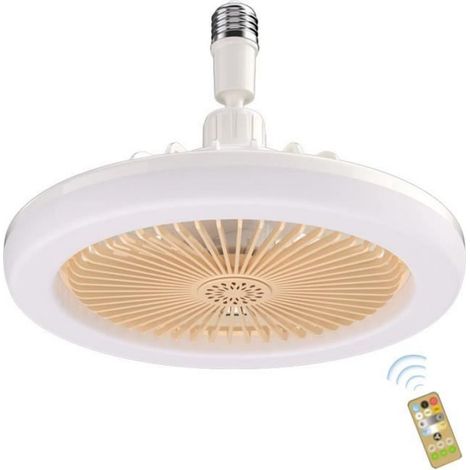 Ventilateur De Plafond - Lumière LED 30 W - Télécommande - 3 Vitesses - 3 Modes D'éclairage - Pour Chambre À Coucher Salon Cuisine - 1 Pièce