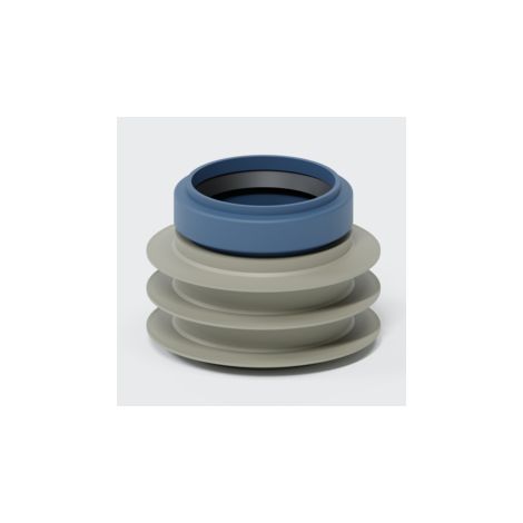 Raccord POLO-KAL DN 50/75-83 mm, compatible avec les filetages mâles et femelles d'autres matériaux.