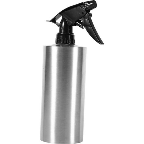 Multifunktionale Gießkanne mit Pumpe aus Edelstahl 304, 550 ml, schwarz und silber, für Garten, Blumen und Badezimmer (1/5)