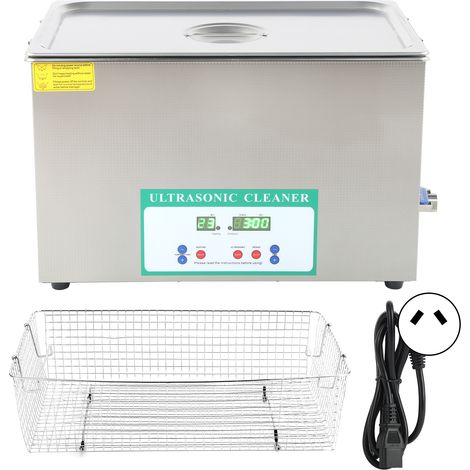 Nettoyeur Ultrasonique 30L Cuve Acier Inoxydable avec Chauffage et Minuteur DK-1030HTD 220V Prise Australienne (1/5)