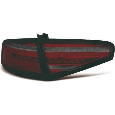 Paire Feux arriere Led Audi A4 B8 Berline 2011 a 2015 Rouge Fume Dynamic-37404269