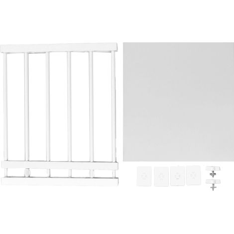 Étagère extensible sans clous, tige de tension réglable 50-80 cm / 19,7-31,5 po, pour placard et armoire, gain de place, largeur 16,5 po (1/5)