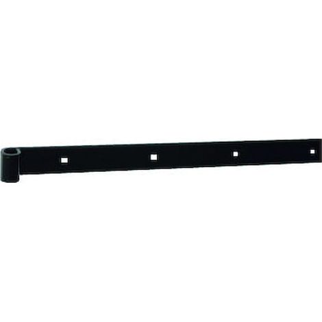Penture droite bout droit percée cataphorèse - Longueur de penture 1500 mm - 50 x 8 mm - Diamètre du nœud 20 mm - TORBEL INDUSTRIE