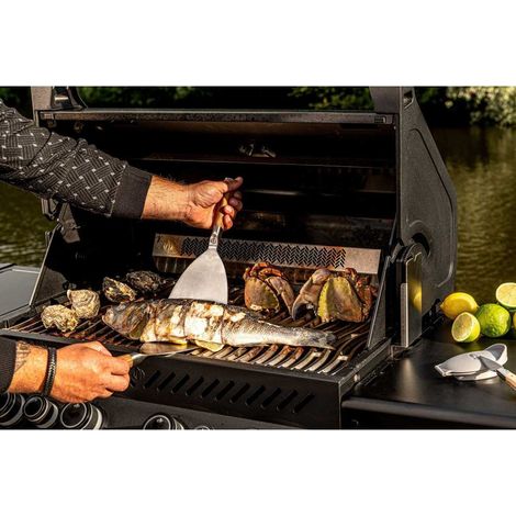 Spatule plancha - FORGED - CHURRASCO - Acier inoxydable S - 34,5 x 16,5 x 4,55 cm (1/3)